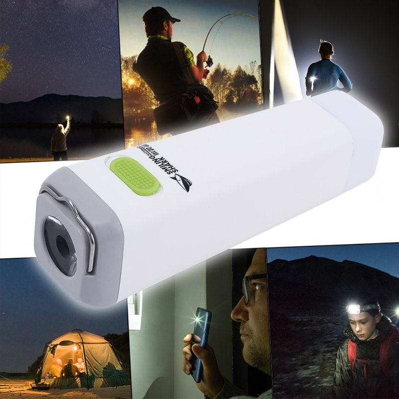 Outdoor Portable Mini Led Flashlight Floodlight Waterproof Long Battery Life Camping Lamp with Hooks