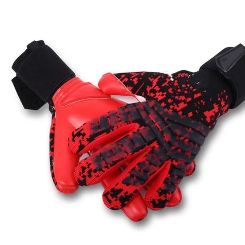 1 Pair Latex Goalkeeper Gloves Professional Non-slip  Breathable Football Goalkeeper Glove pink 8 yards