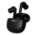Js121 Wireless Bluetooth Earphones Half In ear Noise Cancelling Touch Control Headset With Microphone black