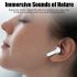 Js121 Wireless Bluetooth Earphones Half In ear Noise Cancelling Touch Control Headset With Microphone White