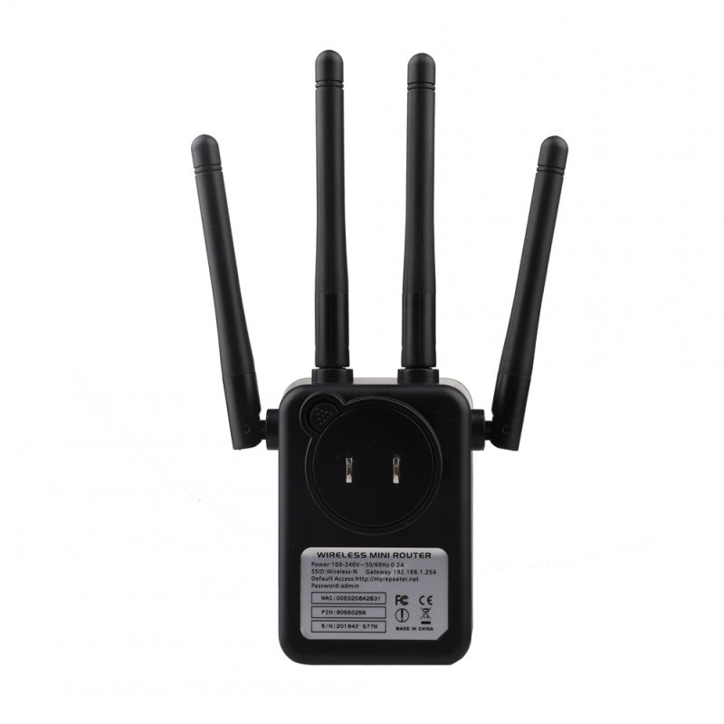 300Mbps Wireless WIFI Router WIFI Repeater Booster Extender Home Network 802.11b/g/n RJ45 2 Ports  