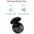Js82 Mini Wireless Bluetooth compatible 5 0 Headphones Tws Digital Display Touch control Noise Cancellation Sports Headset Black