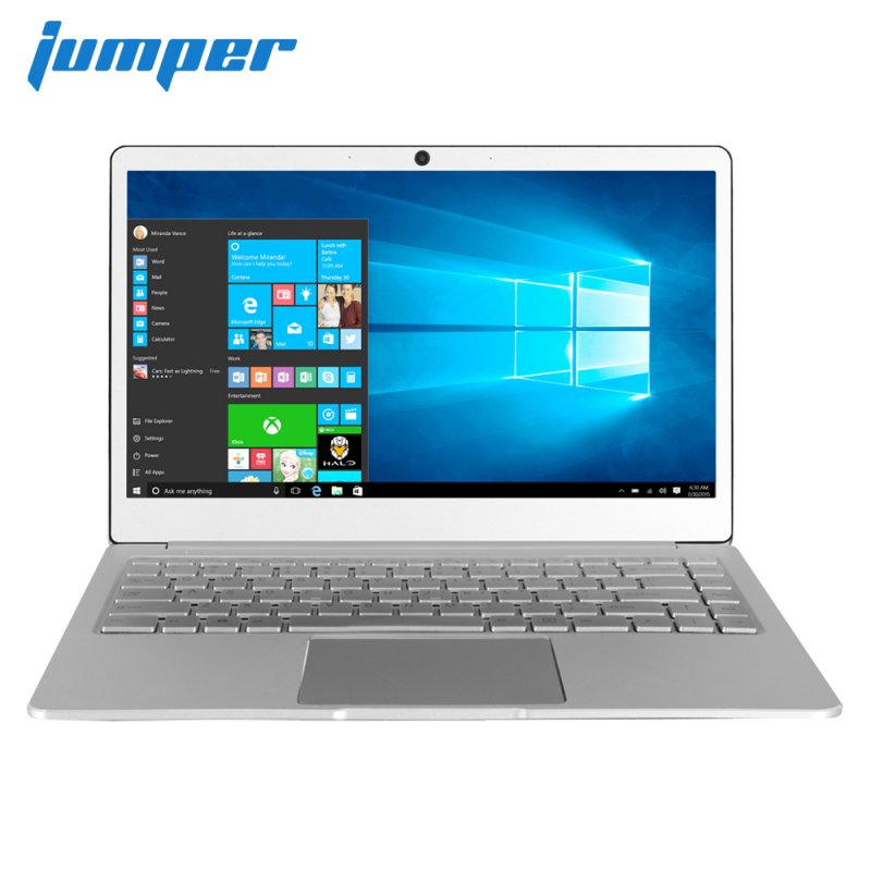 Original JUMPER EZbook X4 Laptop 14in IPS Metal Case notebook Intel Celeron J3455 6GB 128GB Backlit Keyboard 2.4G/5G Wifi Silver_European regulations