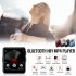 K1 Full Screen Bluetooth MP4 Player Touch Control Fashion Mini E book Reading Video Playback Sports Portable MP4 Music Player Silver without Bluetooth