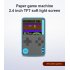 K10 Handheld Video Games Console Built in 500 Retro Classic Games Gaming Player Mini Pocket Gamepads blue