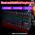 K100 Portable Gaming Keyboard with Color Backlit Keyboard 87 Keys Ultra Silence Keyboard for Laptop PC Computer Blue White