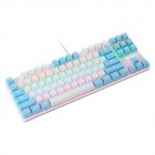K100 Portable Gaming Keyboard with Color Backlit Keyboard 87 Keys Ultra Silence Keyboard