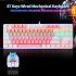 K100 Portable Gaming Keyboard with Color Backlit Keyboard 87 Keys Ultra Silence Keyboard for Laptop PC Computer White Blue