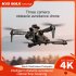 K10max RC Drone with 3 Cameras 4k Optical Flow Localization 4 Way Obstacle Avoidance Quadcopter Silver 1 Battery