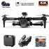 K10max RC Drone with 3 Cameras 4k Optical Flow Localization 4 Way Obstacle Avoidance Quadcopter Silver 1 Battery