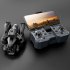 K10max RC Drone with 3 Cameras 4k Optical Flow Localization 4 Way Obstacle Avoidance Quadcopter Silver 1 Battery