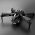 K10max RC Drone with 3 Cameras 4k Optical Flow Localization 4 Way Obstacle Avoidance Quadcopter Silver 1 Battery