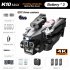 K10max RC Drone with 3 Cameras 4k Optical Flow Localization 4 Way Obstacle Avoidance Quadcopter Silver 1 Battery
