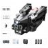 K10max RC Drone with 3 Cameras 4k Optical Flow Localization 4 Way Obstacle Avoidance Quadcopter Silver 1 Battery