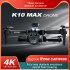 K10max RC Drone with 3 Cameras 4k Optical Flow Localization 4 Way Obstacle Avoidance Quadcopter Silver 1 Battery