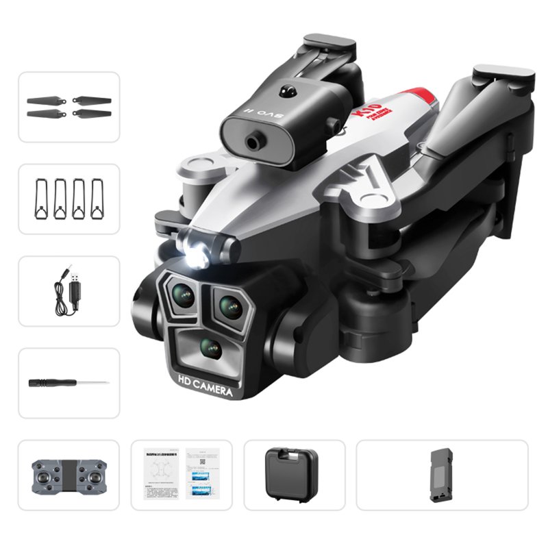 K10max RC Drone 4k Optical Flow Localization 4-Way Obstacle Avoidance Quadcopter