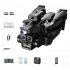 K10max RC Drone with 3 Cameras 4k Optical Flow Localization 4 Way Obstacle Avoidance Quadcopter Black 3 Batteries