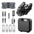 K10max RC Drone with 3 Cameras 4k Optical Flow Localization 4 Way Obstacle Avoidance Quadcopter Black 3 Batteries