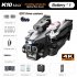 K10max RC Drone with 3 Cameras 4k Optical Flow Localization 4 Way Obstacle Avoidance Quadcopter Black 3 Batteries
