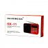 K11 FM Rechargeable Mini Portable Radio Handheld Digital FM USB TF MP3 Player Speaker Black red without battery