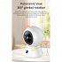 K11 Security Cameras Wireless Motion Detection Night Vision Real Time App Alarm WiFi 1080P HD Camera White