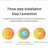 K11 Security Cameras Wireless Motion Detection Night Vision Real Time App Alarm WiFi 1080P HD Camera White