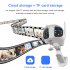 K13 Wireless Outdoor Camera Wifi 1080P HD Security Camera Dual Lens Color Night Vision 2 Way Audio White