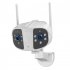 K13 Wireless Outdoor Camera Wifi 1080P HD Security Camera Dual Lens Color Night Vision 2 Way Audio White