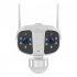 K13 Wireless Outdoor Camera Wifi 1080P HD Security Camera Dual Lens Color Night Vision 2 Way Audio White