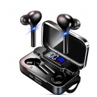 K18 Wireless Bluetooth  5 0  Earphones Portable Sports Earphones With Led Digital Display Charging Box black