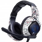 K19 Headset Game Rgb Mobile Computer Eating Chicken Game  Headset For Ps4 Camouflage white