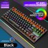 K2 87 key Computer Keyboard Waterproof Wired Gaming Mechanical Keyboard black