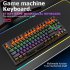 K2 87 key Computer Keyboard Waterproof Wired Gaming Mechanical Keyboard Pink