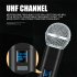 K2 Wireless Microphone Handheld Dual Channel Uhf Fixed Frequency Dynamic Mic for Karaoke Wedding Party EU Plug