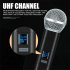 K2 Wireless Microphone Handheld Dual Channel Uhf Fixed Frequency Dynamic Mic for Karaoke Wedding Party US Plug
