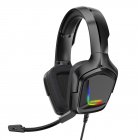 K20 Gaming  Headset Rgb Desktop Computer Eating Chicken Game Headset With Microphone black