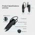 K200 Wireless Bluetooth compatible Headset Ergonomic Music Earphone Single Hanging Ear Earbuds For Business Office Driving black