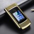 K21 GSM 2G Flip Phone Dual Screen 2 6 inch Large Speaker Volume Fonts Elderly Mobile Phone 1100mah Battery Gold