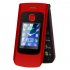 K21 GSM 2G Flip Phone Dual Screen 2 6 inch Large Speaker Volume Fonts Elderly Mobile Phone 1100mah Battery Gold