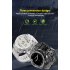 K22 27 446 Smart Watch Bracelet 600ahm Large Battery Round Screen Waterproof Sports Blood Pressure Call Ecg Bracelet Pedometer Bracelet White