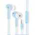 K23 Macaron Color In ear Wired Phone Headset With Mic 3 5mm Universal Wire control Earphone Earbuds  k23  blue