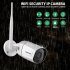 K23 Wireless Connection Camera 1080p Hd 36 Infrared Lights Night Vision 4x Zoom Outdoor Monitoring Camera Au plug