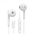 K29 Portable Wired  Headset Earbuds In ear Earphone With Microphone Universal For Android Earphone White