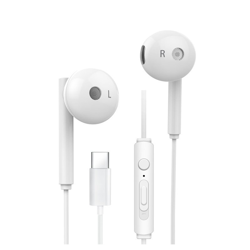 K29 Portable Wired  Headset Earbuds In-ear Earphone With Microphone Universal For Android Earphone White