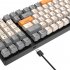 K3 Mechanical Keyboard 100 Keys Rgb Backlight Usb Type c Wired Gaming Keyboard for Desktop Pc Shimmer Version