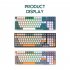 K3 Mechanical Keyboard 100 Keys Rgb Backlight Usb Type c Wired Gaming Keyboard for Desktop Pc Shimmer Version