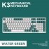 K3 Mechanical Keyboard 980 Games 100 Keys Hot plug USB Wired Computer Keyboard with Backlight Water Green Red Axis