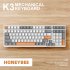 K3 Mechanical Keyboard 980 Games 100 Keys Hot plug USB Wired Computer Keyboard with Backlight Shimmer Hot Plug Red Axis