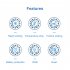 K4 Mobile Phone Cooler Radiator Semiconductor Dual Cooling Temperature Display Fan Radiator Silver