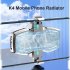 K4 Mobile Phone Cooler Radiator Semiconductor Dual Cooling Temperature Display Fan Radiator Silver